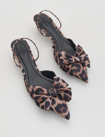 Pantofi Reserved, animal print