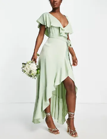 Rochie lunga Top Shop, verde
