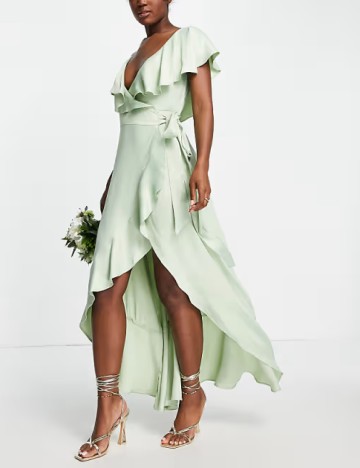 Rochie lunga Top Shop, verde