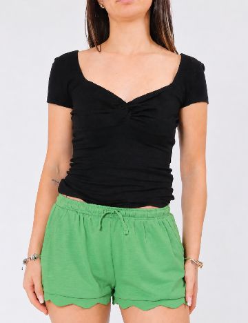 Pantaloni scurti Zara, verde