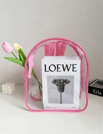 Rucsac SHEIN, transparent/roz