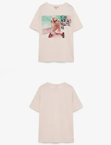 Tricou Oversize Zara, roz