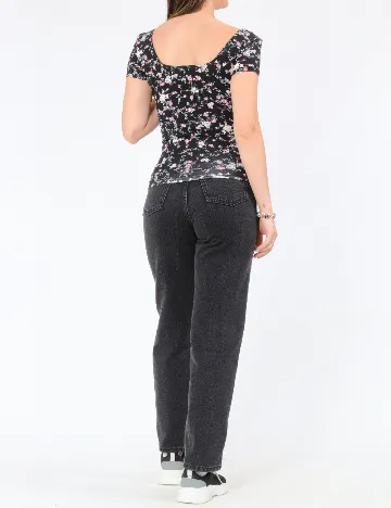 Tricou Bershka, floral print