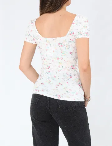Top Bershka, floral print