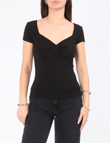 Top Bershka, negru