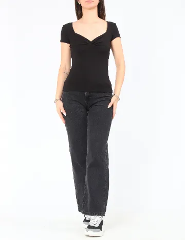 Top Bershka, negru