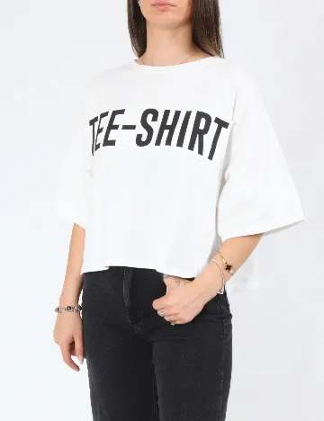 Tricou Bershka, alb