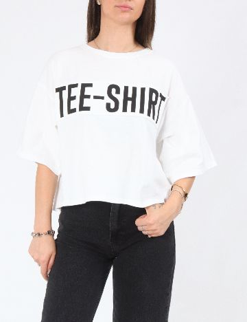 Tricou Bershka, alb