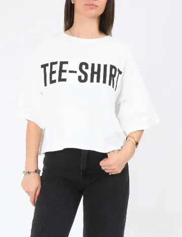 Tricou Bershka, alb