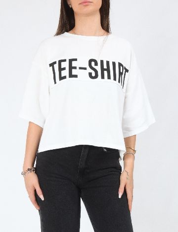 Tricou Bershka, alb