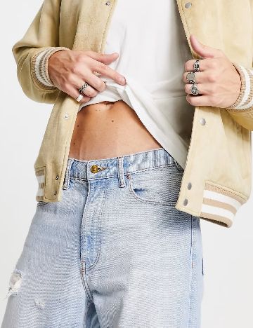 Blugi ASOS, bleu