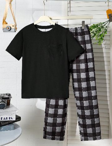 Pijama Shein Kids, negru