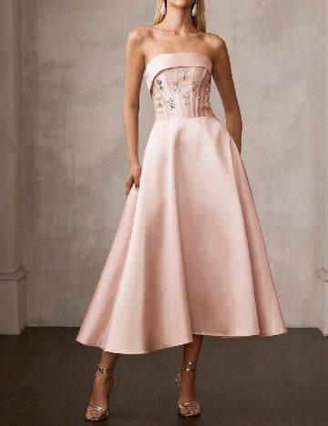 Rochie medie MOTF, roz