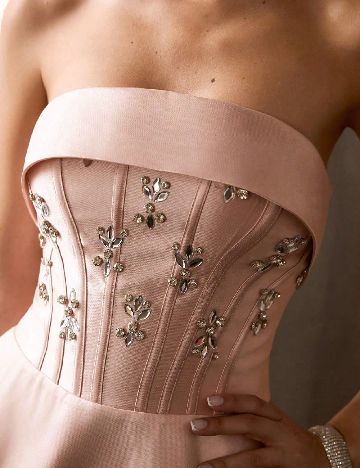 Rochie medie MOTF, roz