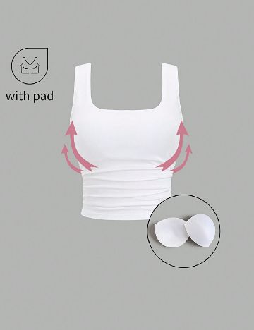 Top SHEIN, alb