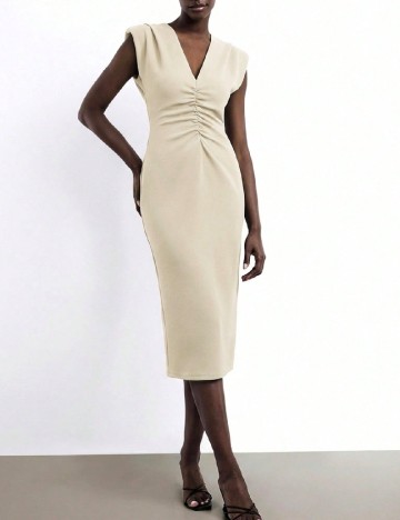 Rochie medie SHEIN, crem