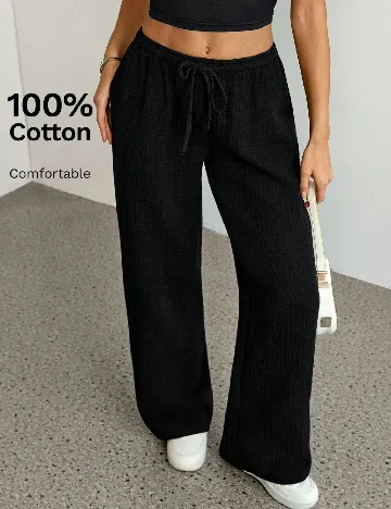 Pantaloni SHEIN, negru
