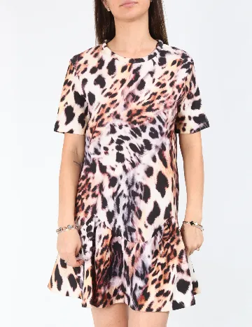 Rochie scurta Zara, animal print