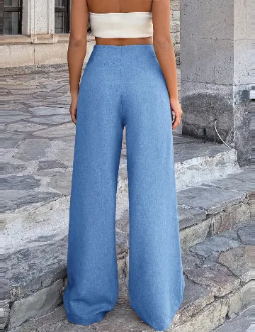 Pantaloni SHEIN CURVE, albastru