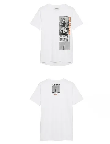 Tricou Pull&Bear, alb