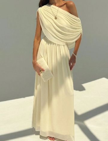 Rochie lunga SHEIN, crem