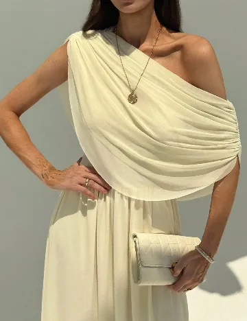 Rochie lunga SHEIN, crem