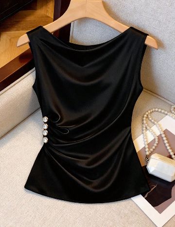 Top SHEIN CURVE, negru
