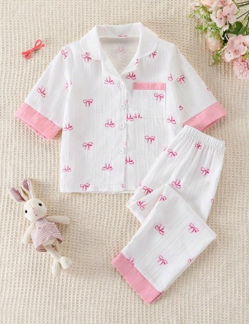 Pijama Shein Kids, alb