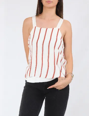 Bluza Zara, alb/maro