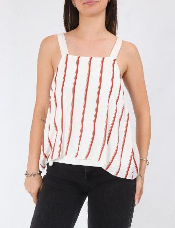 Bluza Zara, alb/maro