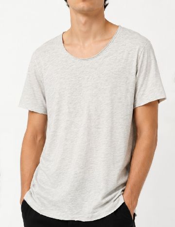 Tricou Pull&Bear, gri