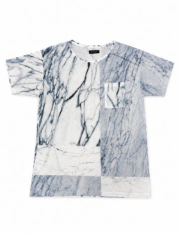 Tricou Zara, albastru/alb