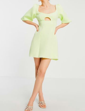 Rochie scurta ASOS, verde