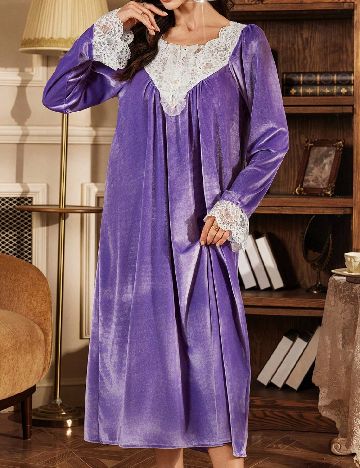 Rochie de noapte SHEIN, mov