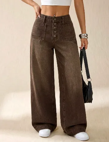 Pantaloni SHEIN, maro