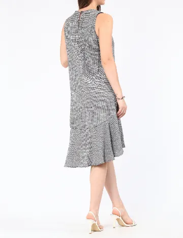 Rochie scurta Zara, alb/negru