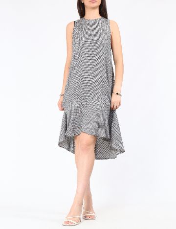 Rochie scurta Zara, alb/negru