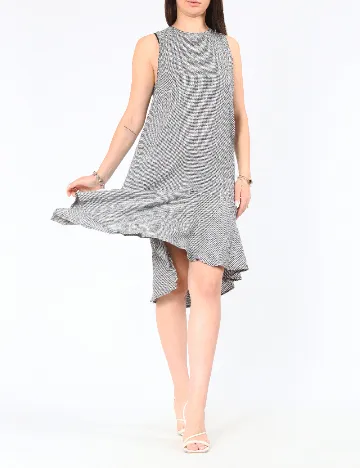 Rochie scurta Zara, alb/negru