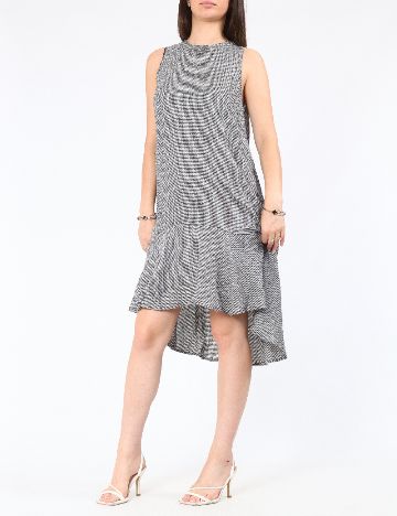 Rochie scurta Zara, alb/negru