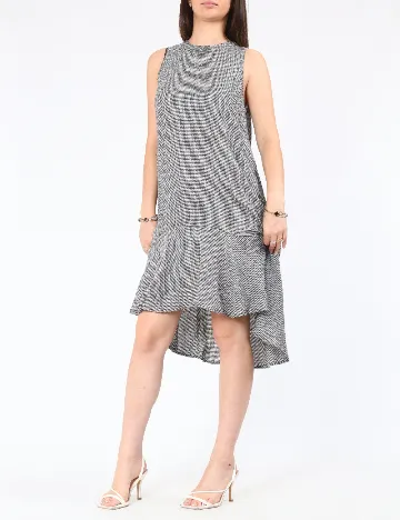 Rochie scurta Zara, alb/negru