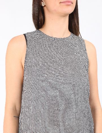 Rochie scurta Zara, alb/negru