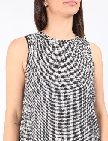 Rochie scurta Zara, alb/negru