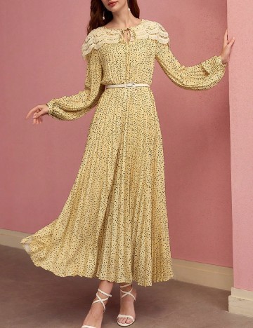 Rochie lunga MOTF, galben