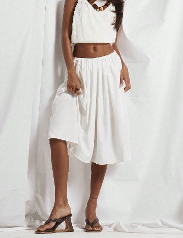 Pantaloni scurti Musera, alb