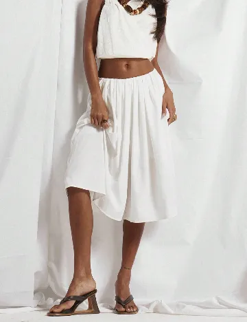 Pantaloni scurti Musera, alb