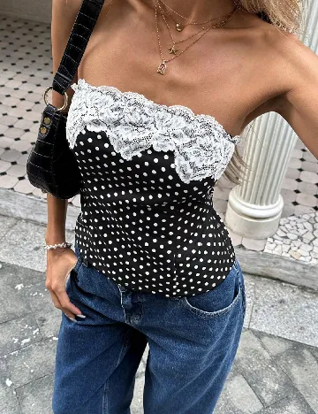 Top SHEIN, negru