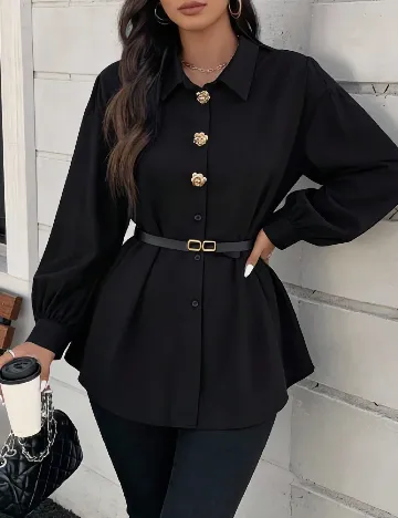 Camasa SHEIN CURVE, negru