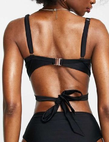 Sutien de baie Ivory Rose Curve, negru