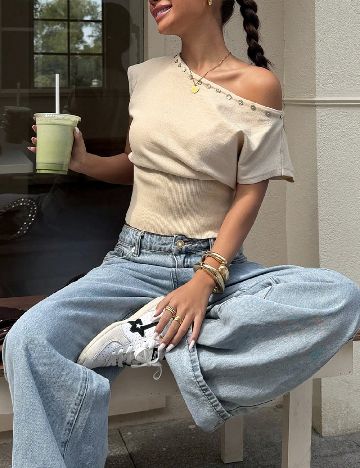 Top SHEIN, bej