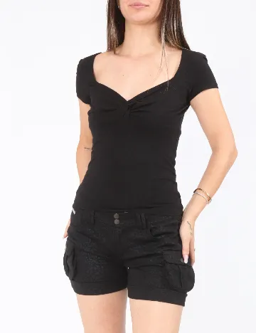 Pantaloni scurti Zara, negru